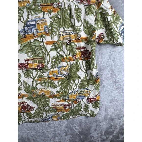 Cottonseed‎ Men's Button Up Short Sleeve Vintage Shirt Size XL Made In USA - Picture 10 of 13